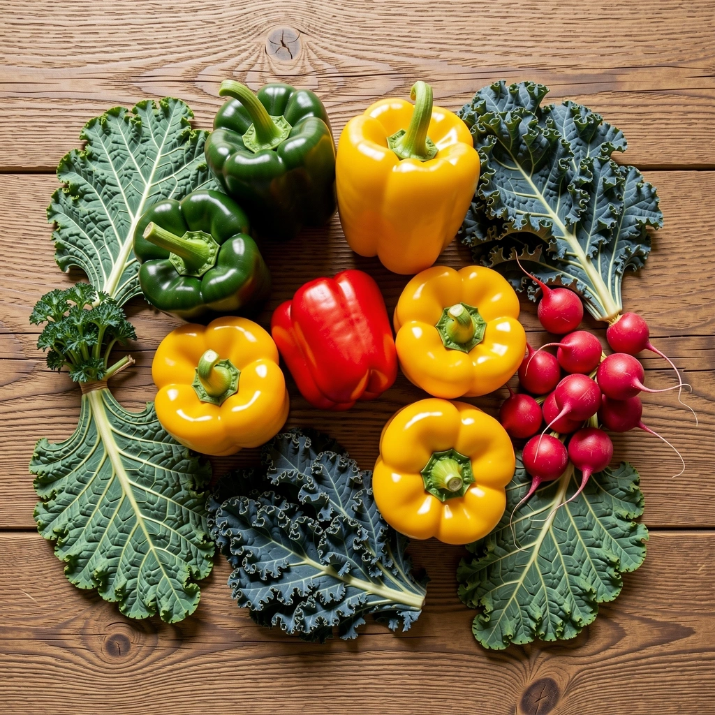 Vielfalt in der Ernährung durch frisches Gemüse